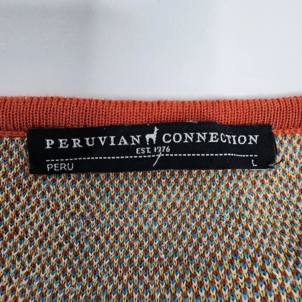 Peruvian Connection Multicolor Ikat Midi Dress - Picture 3 of 8